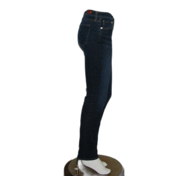 AG Jeans, 28, Premier, Dark Blue Wash, Mid/Low Rise Zipper fly, Skinny Straight - Picture 7 of 12
